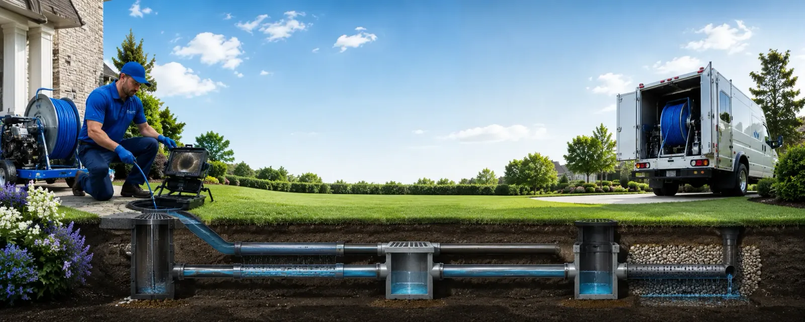 Outdoor drain cleaning information for Troy, PA